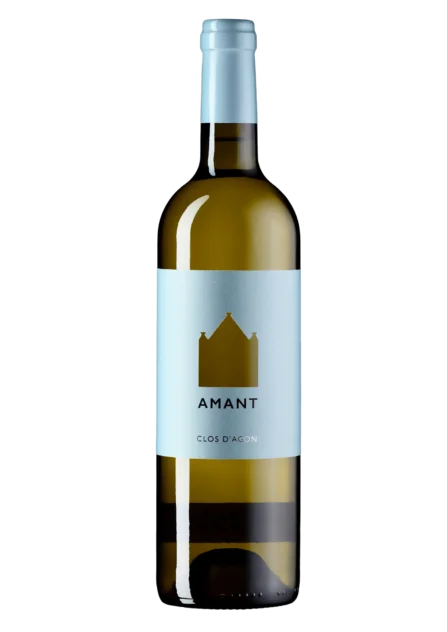 Eine Weinflasche Amant Blanco DO Catalunya von Clos d'Agon