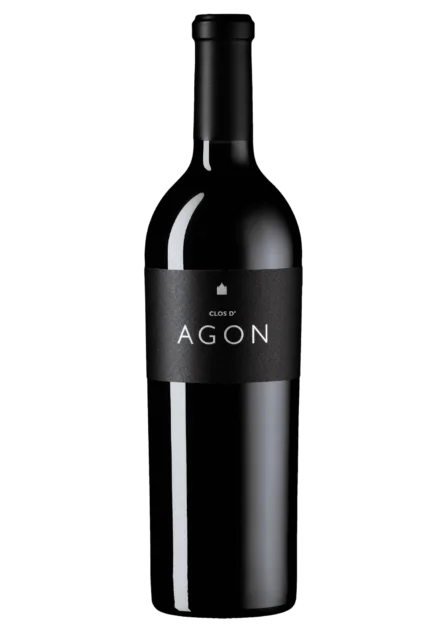 Eine Weinflasche Agon Tinto von Clos d'Agon