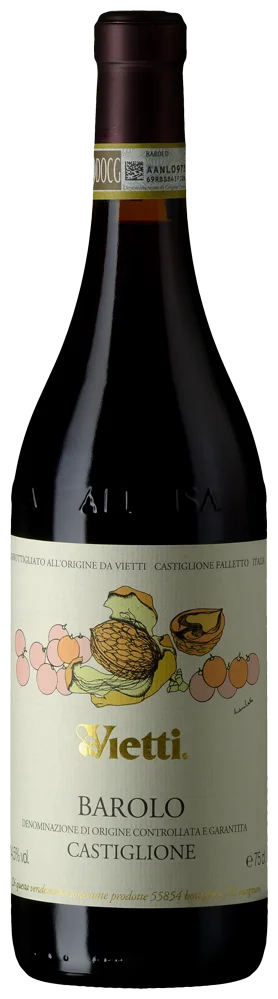 Eine Weinflasche Barolo Castiglione DOCG,-Piemonte von Vietti